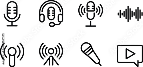 Website layout and cloud storage line icons set for web design, hosting and online systems

