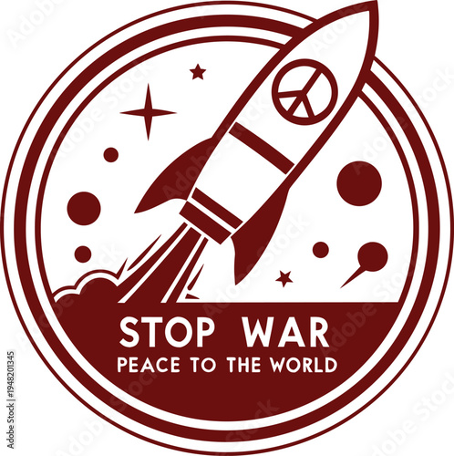 Stop War Message Illustration