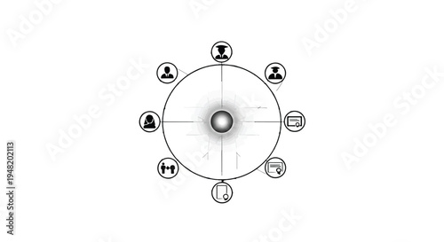 infographic template with icons and chart