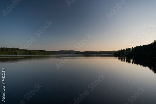 Nepaug Reservoir New Hartford Connecticut at sunset