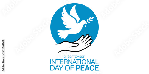 A symbolic illustration for the international day of peace held annually on twenty first september Vector, illustration