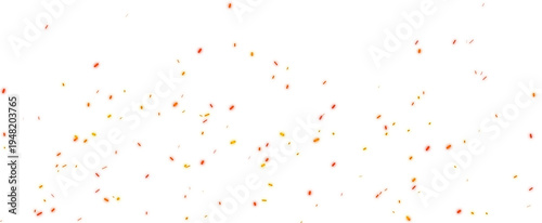 Glowing orange yellow fire sparks embers burning particles flying floating on transparent background overlay bokeh hot flame bonfire explosion energy cinematic effect design elements PNG