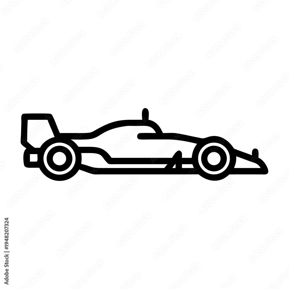 Obraz premium Vector racing car icon