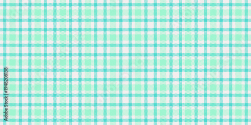 Worldwide tartan fabric texture, tradition seamless check plaid. Female textile background pattern vector in white and teal colors.