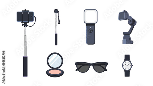 Vlogging & Social Media Essentials with Personal Accessories Set
