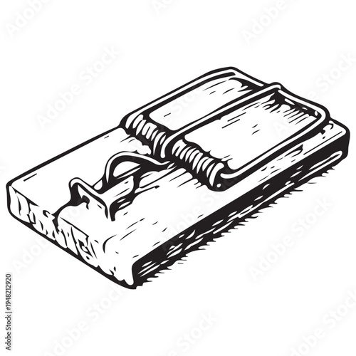 Mouse Trap Illustration Off Grid Survival Rodent Trap Primitive Hunting Tool