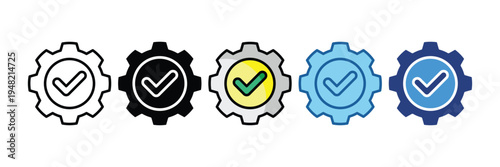 Quality Approved  Icon Set Multiple Style Collection