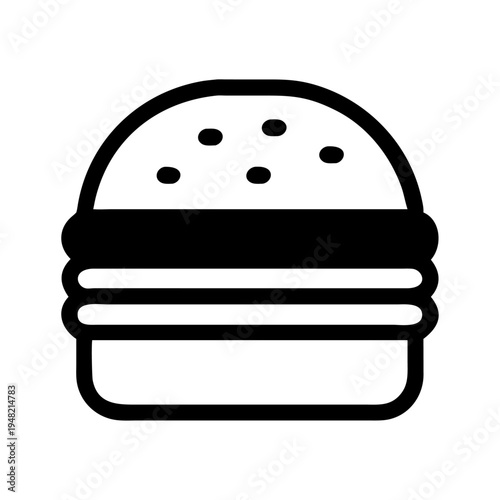 Black vector hamburger icon