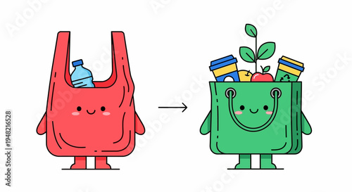 Embracing Sustainable Choices From Single-Use Plastic Waste to Eco-Friendly Reusable Bags for a Greener Planet and Healthier Environment