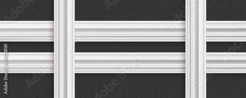 Classic Decorative Wall and Ceiling Molding Set – Elegant Crown Molding, Baseboard, and Architectural Trim Vector Collection