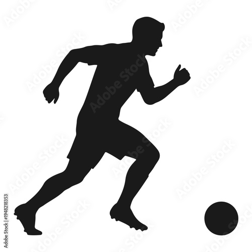 Creative Soccer Ball Logo Vector, Modern Football Icon Design for Sport Brand. Soccer Stadium Vector, Dynamic Soccer Player Kick Silhouette Vector, Sports Logo Design, Modern Football Logo Design Vect