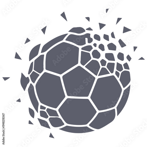 Creative Soccer Ball Logo Vector, Modern Football Icon Design for Sport Brand. Soccer Stadium Vector, Dynamic Soccer Player Kick Silhouette Vector, Sports Logo Design, Modern Football Logo Design Vect