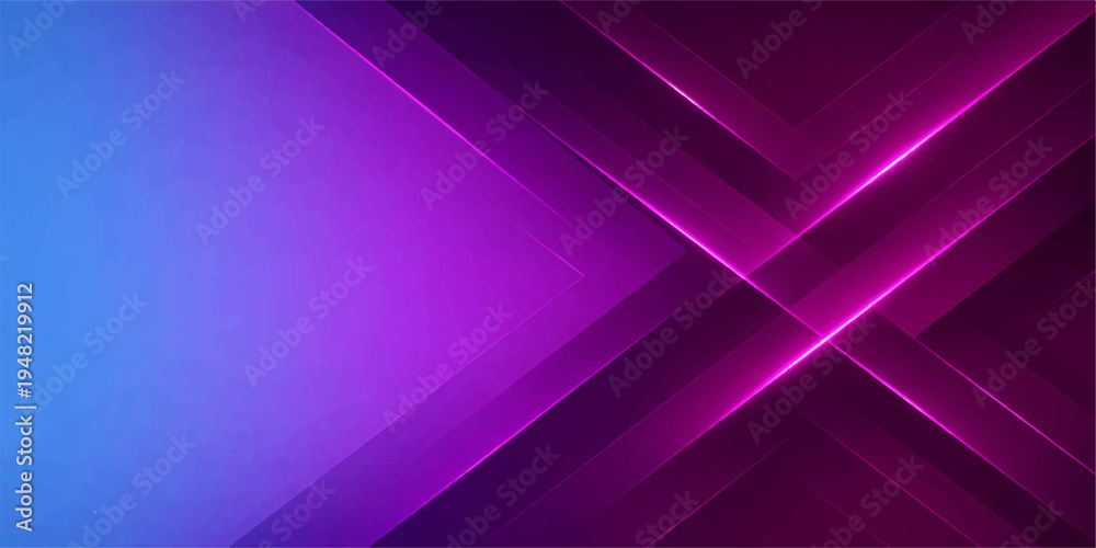 Fototapeta premium Abstract purple background with flowing light wave lines and smooth digital pattern design