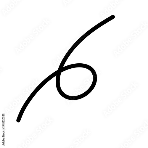 Small curly line