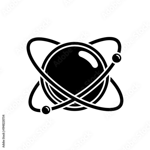 Atom and Orbiting Electrons Symbol