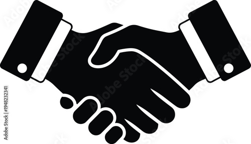 Handshake partnership agreement teamwork collaboration vector illustration