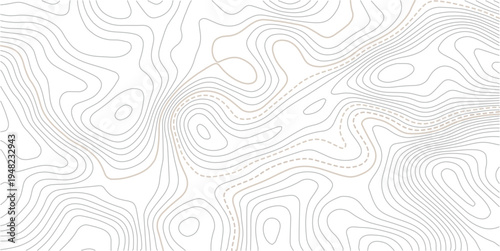 Abstract pattern with lines seamless pattern and topography.The stylized height of the topographic map contour in lines and contours isolated on transparent.Vintage outdoors style. 