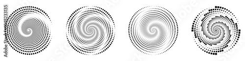 Circular spiral pattern for backdrop design