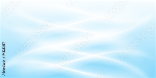Abstract white wavy glowing lines on a blue background. Futuristic digital high-technology pattern. Health Care concept. Vector