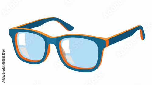 A vibrant vector illustration of trendy sunglasses, perfectly capturing a modern, stylish accessory, ideal for fashion industry and summer lifestyle concepts.