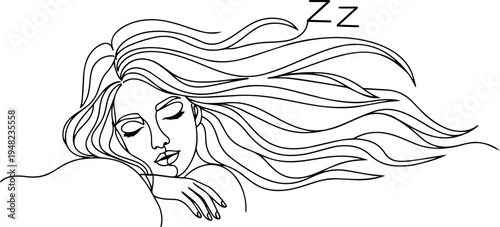 sleeping beauty  line art  