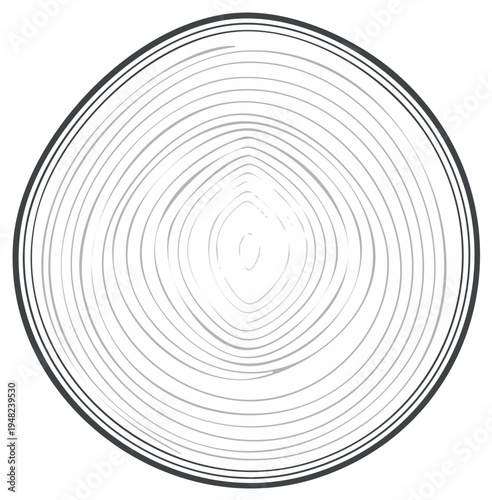 Tree Ring Illustration Annual Growth Pattern Tree Trunk Growth Rings and Lines Cross Section Growth Ring Circular Motif