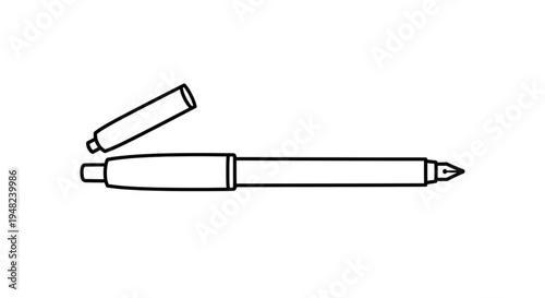 Vector ilustration of a pen