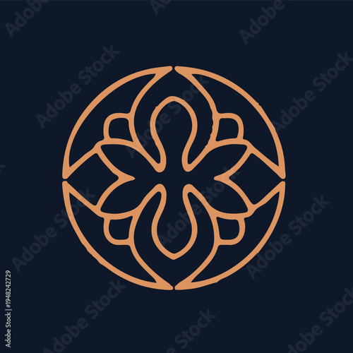 Cosmetic brand unique icon design 
