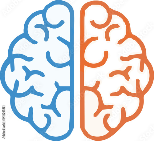 Brain illustration for health, medical progress, and worldhealthday awareness, symbolizing cognitive well-being and vital mental function globally
