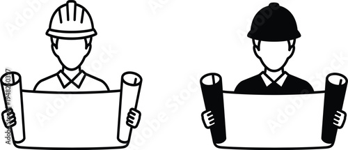 Two men holding blank signs