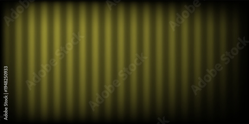 A dark background featuring a diagonal band of illuminated vertical golden-yellow stripes, creating a textured and gradient abstract pattern with a subtle grainy effect.