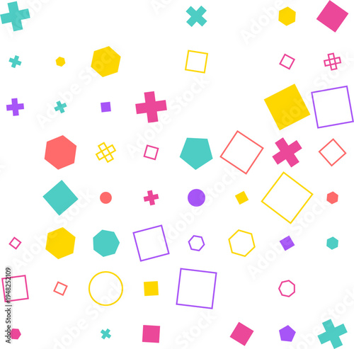 pattern grid square Abstract geometric shapes background colorful modern design pattern creative graphic elements