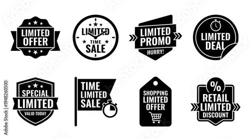 vector, limited, offer, label, badge, tag, banner, sticker, discount, deal, sale, promo, special, retail, shop, store, marketing, advertising, commerce, business, product, price, cut, reduction, clear