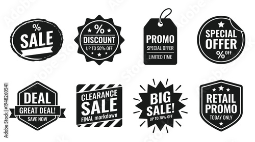 Sale Vector Labels for Marketing, Retail, and Promo Design