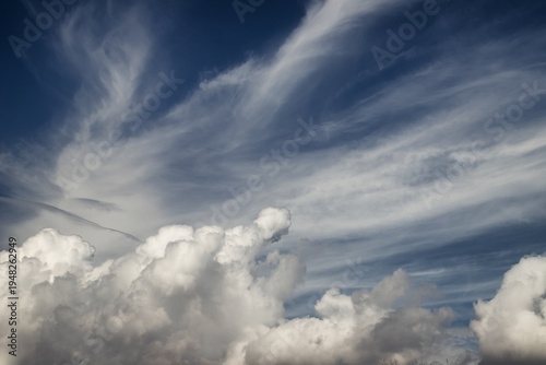 Celestial symphony: clouds and blue