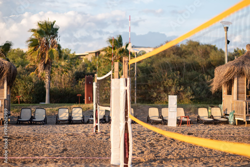 Volleyball fever on the seashore