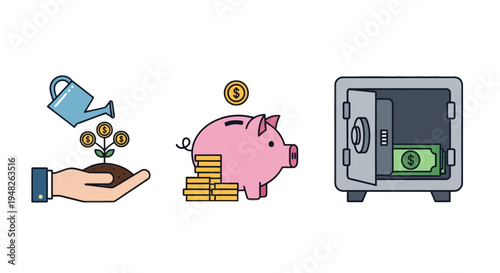 Financial Planning and Investment Concepts A Visual Representation of Saving, Growth, and Security