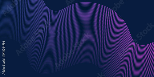 Vector Data flow background, modern tech banner, corporate business concept, cyberspace gradient