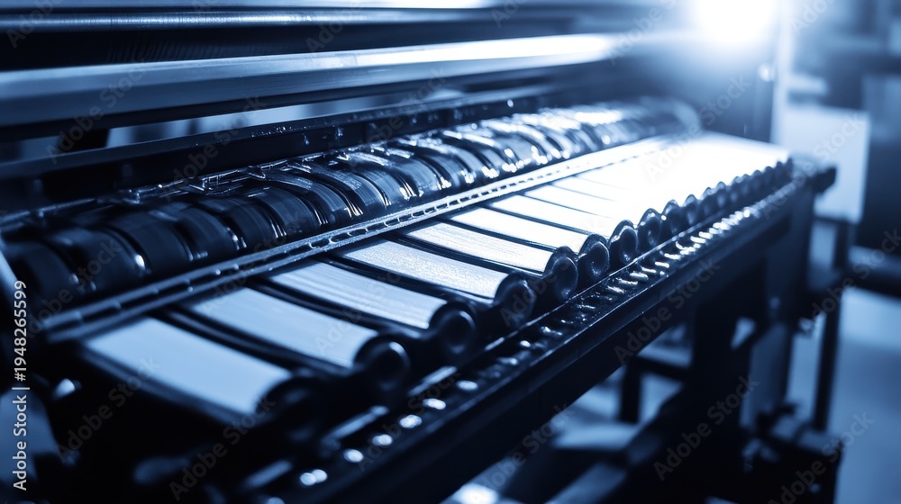 Obraz premium Large Industrial Filter Press in Operation