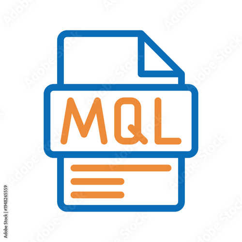 MQL Color Line Icon Marketing qualified lead color line icon representing potential customers generated by marketing activities.