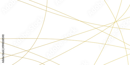 Abstract white background with golden lines . geometric design created using light gold digital net web line tecnology. Seamless luxury geometric premium golden random chaotic lines on transparent bac