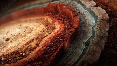 Geological Cross Section Layers