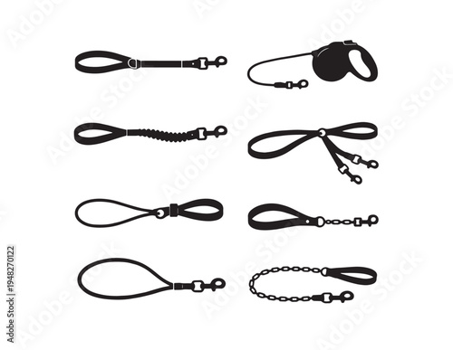Set of fishing hooks collection isolated on white background