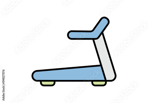 Cinta de correr azul para entrenamiento cardiovascular y fitness en casa 