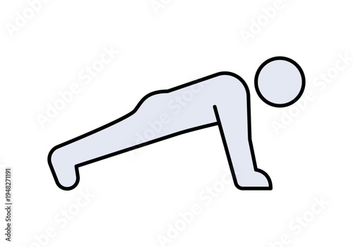 Persona haciendo ejercicio de flexiones o plancha para entrenamiento de fuerza