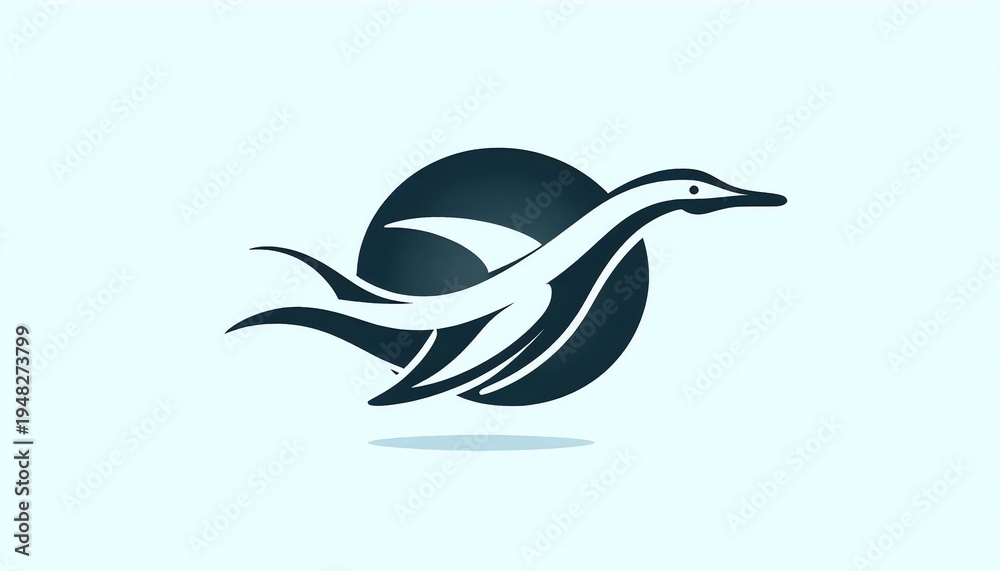 Fototapeta premium vector illustration of a plesiosaurus
