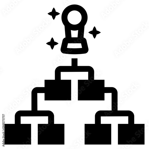 soccer or football world cup playoff bracket icon