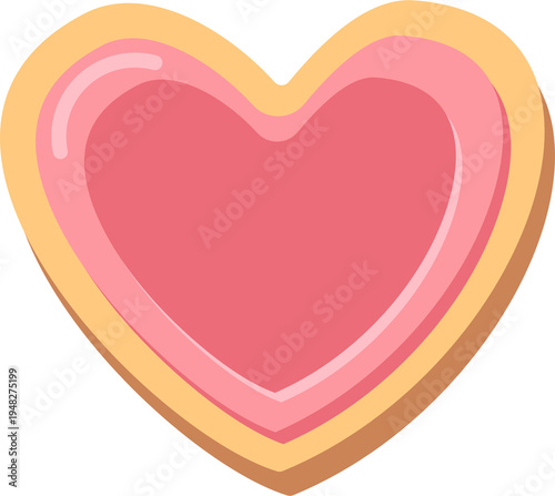 heart shaped pink heart
