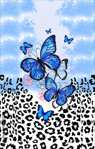 Butterfly beautiful seamless pattern 