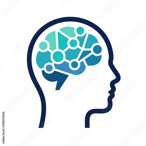 A modern illustration of a human brain emphasizing neural connections, symbolizing intelligence and cognitive processes in an abstract and visually appealing way.